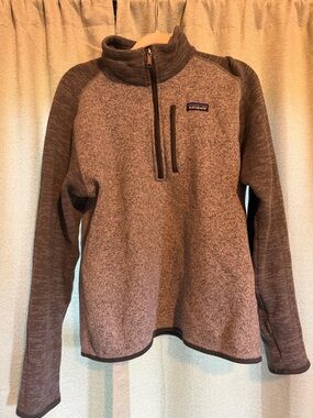 Patagonia Men's Heathered Gray Half-Zip Fleece Pullover